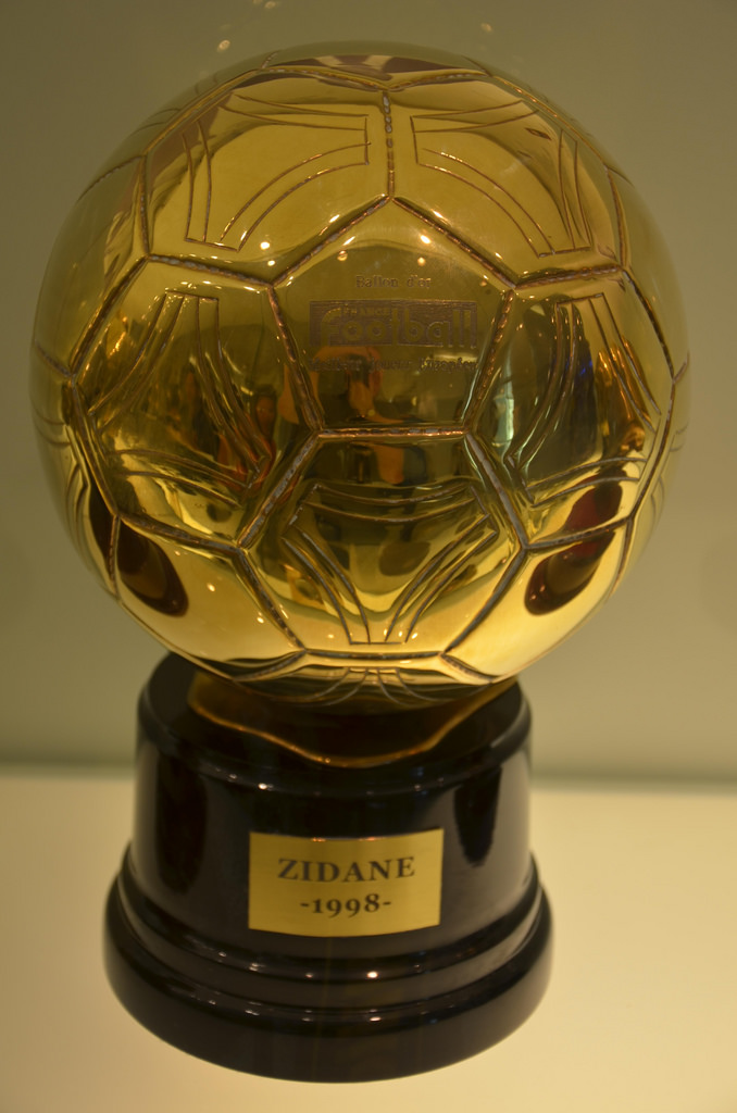 Ballon d'or reçu par Zinedine Zidane