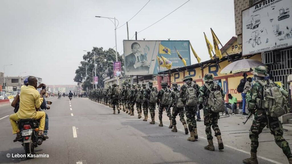 Militaires à Kinshasa